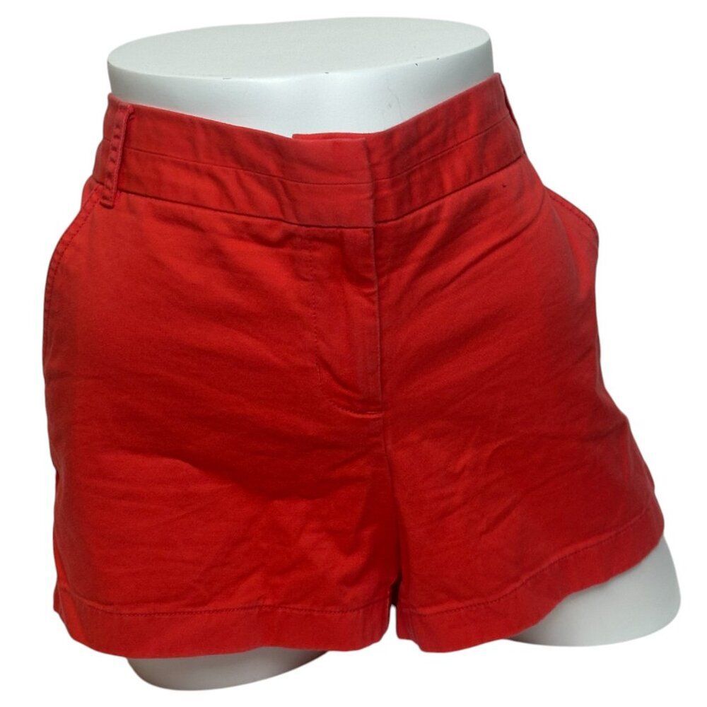 J. Crew Red Chino Shorts Size 12 Preppy